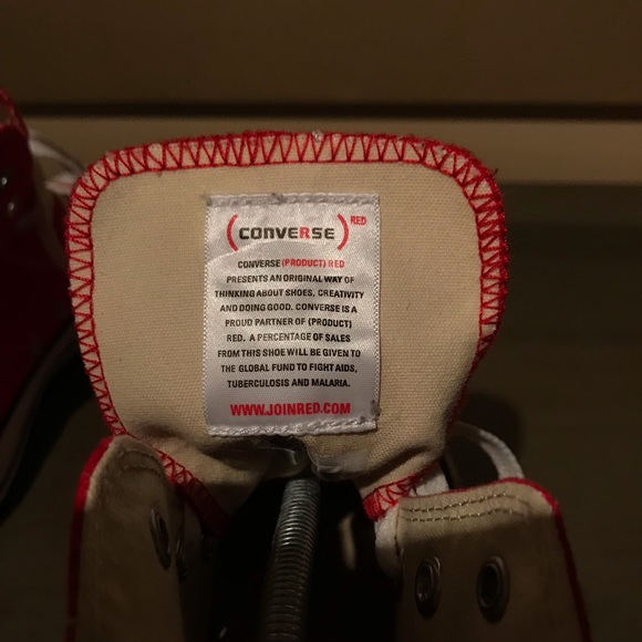 Sold ❌Converse Chuck Taylor High Top Red - Picture 7 of 8